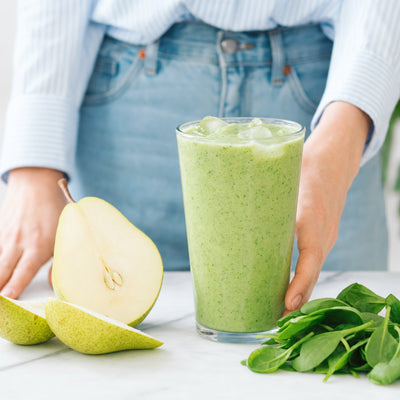 Pear, Spinach and Elderflower Smoothie